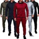 ZOGGA Fashion Jacket + pants Sportswear Men Tracksuit Hoodie Spring Autumn Men Brand Clothes Hoodies Mens Track Suit Set
