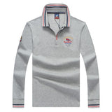 Tace & Shark brand long sleeve polo shirt men smart casual business para hombre male cotton shirt breathable undershirt