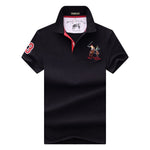 Men's POLO Shirts Brand Cotton Short Sleeve Camisas  solid embroidery Polo Summer Stand Collar Male Polo Shirt plus size S- 7XL